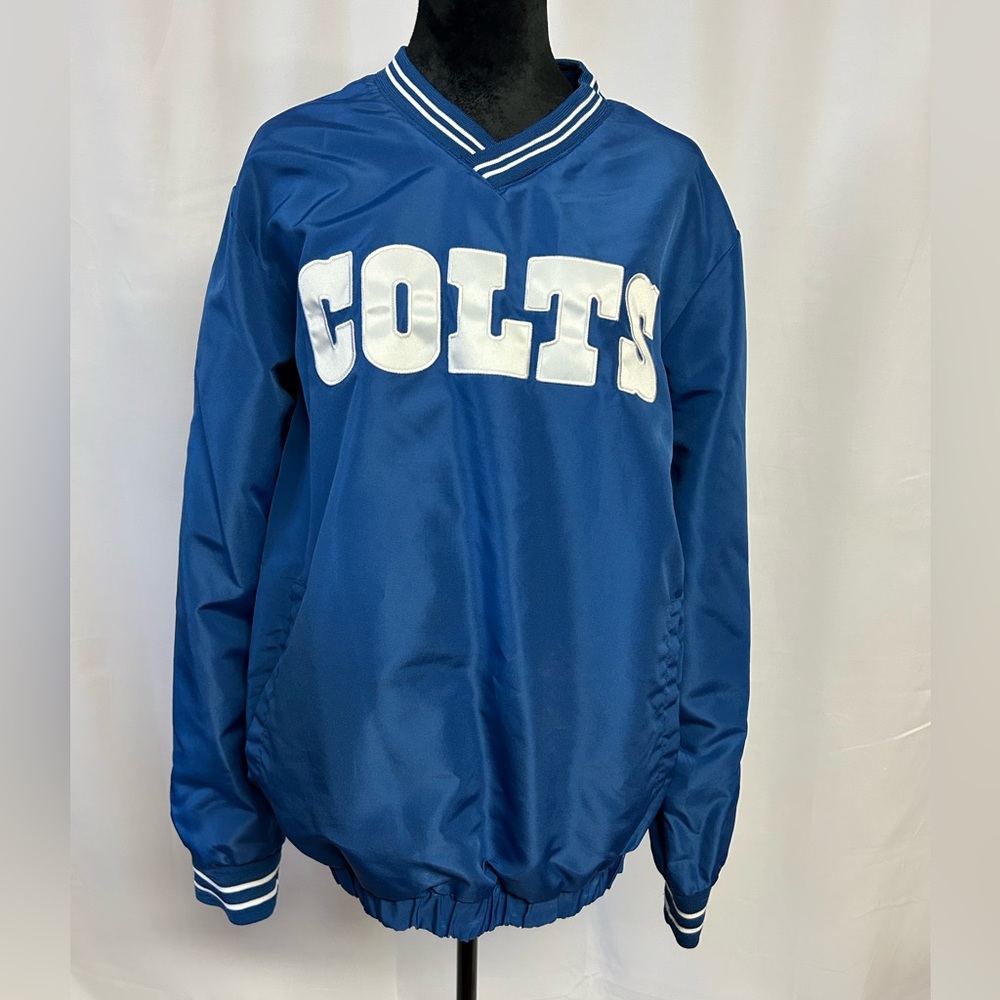 NFL Colts Blue Windbreaker Jacket Pullover‎ Men’s Medium